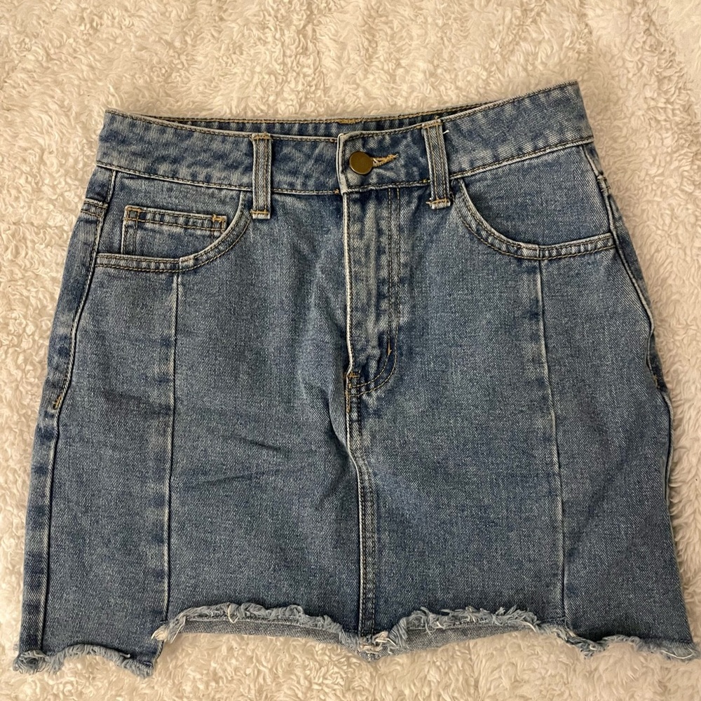 Denim Mini Skirt